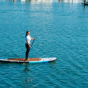 Paddle boarding on The Bay